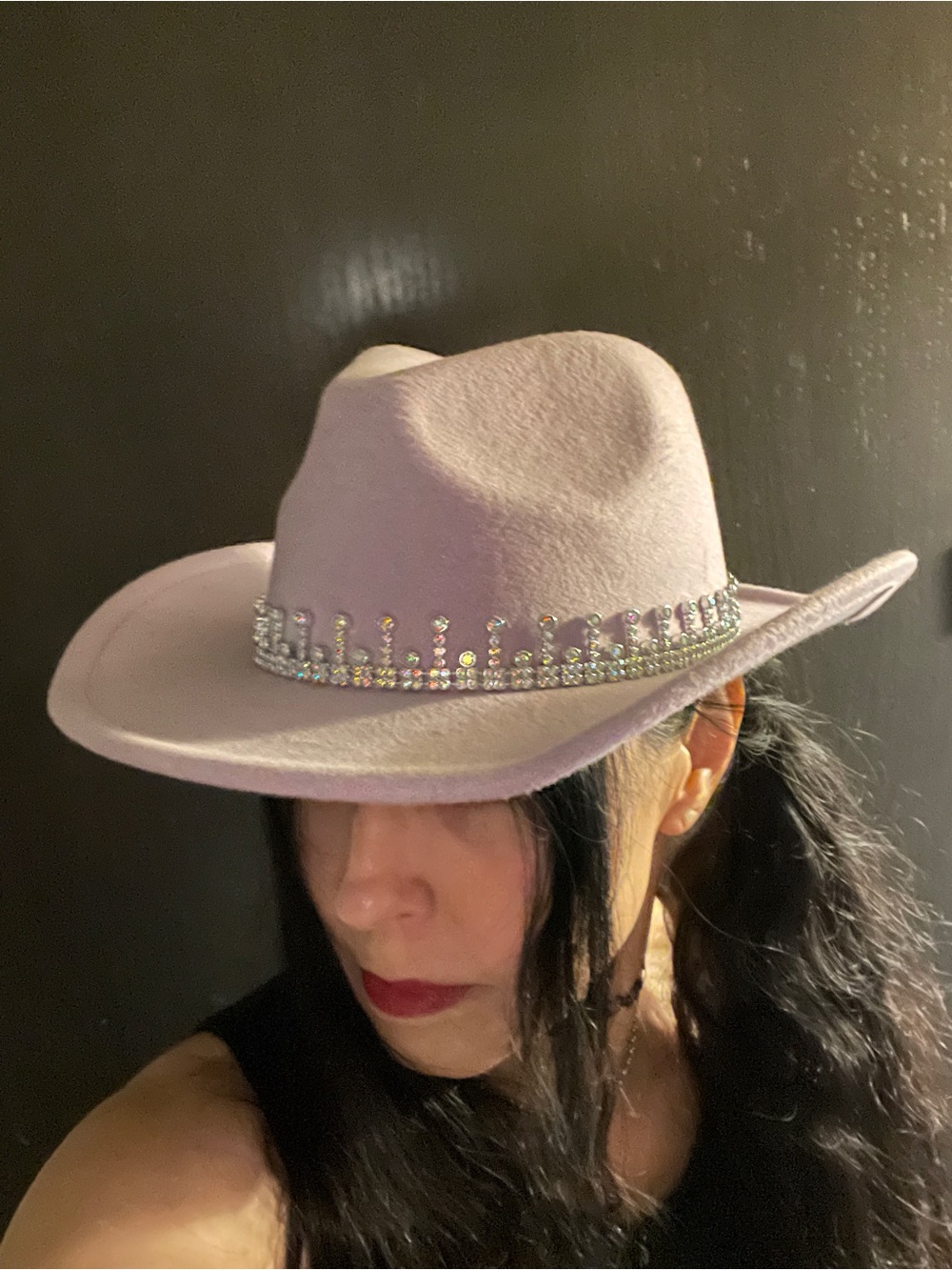 Lavender Rhinestone Cowgirl western hat - Picture 11 of 11
